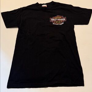 Vintage Hot Stuff Harley-Davidson Huatulco, Mexico Black Cotton T-Shirt